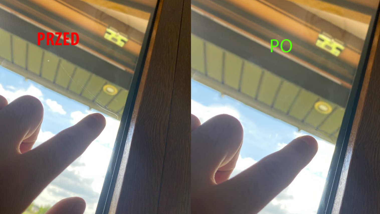 Rysy Usuwanie rys na oknach